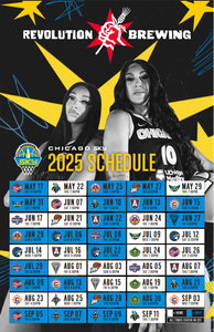 2025 REVOLUTION X CHICAGO SKY SCHEDULE POSTER