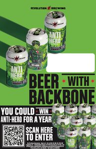 Beer With Backbone/ Anti-Hero For a Year Cans 11x17