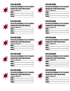 Revolution x Chicago Fire VIP Experience Giveaway Raffle Tickets