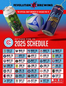 REVOLUTION X CHICAGO FIRE SCHEDULE POSTER