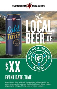 Revolution x Chicago Hounds Key Visual 11x17 (w/ pricing)