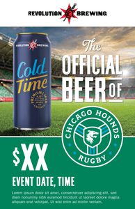 Revolution x Chicago Hounds Key Visual 11x17 (w/ pricing)