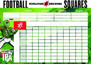 ANTI-HERO FRANCHISE IPA: FOOTBALL SQUARES GAME 8.5"x11"